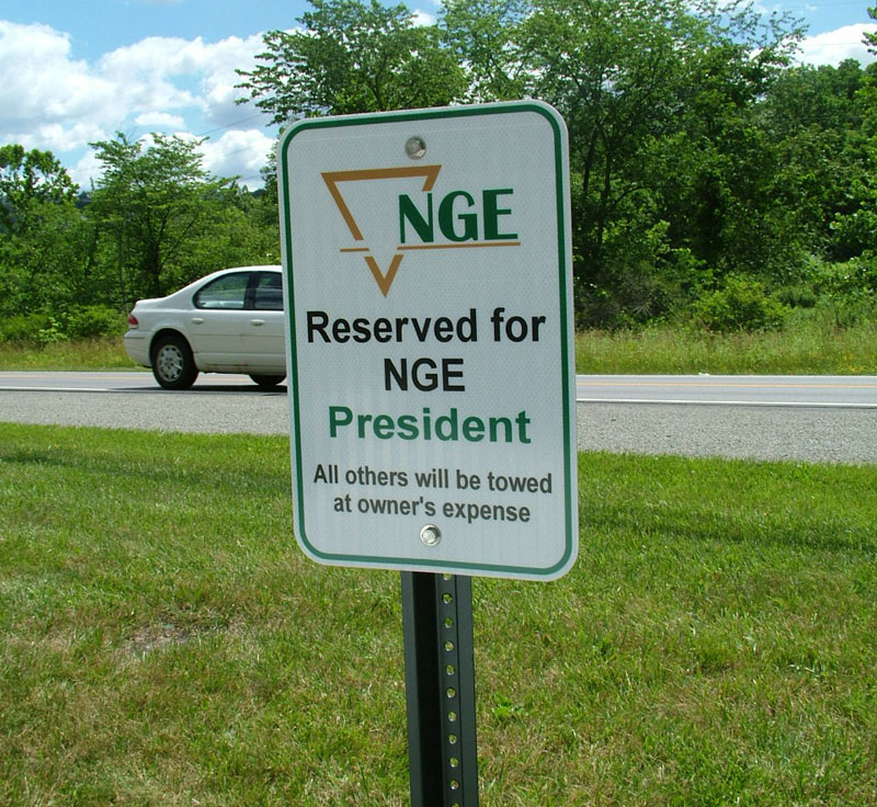 NGE, Parking Signs, Parking, Signs, Traffic Signs, Parking Lot Signs, Reserved Space Signs, Aluminum Signs, Sign pole