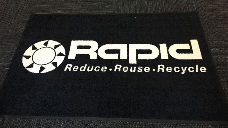 Rapid Technologies Branded Logo Mat, Welcome Mat, Custom welcome mat, Business welcome mats, Mr. Sign, Pittsburgh Commercial Printing