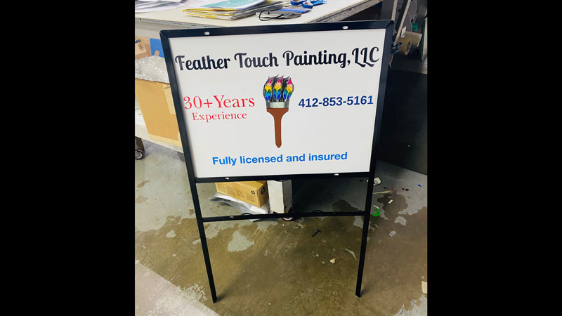 Yard Sign, Pittsburgh Yard Signs, Yard Signs, Yard Sign Printing, Custom Yard Signs, Pittsburgh Commercial Signs, Yard Signs with stakes, signage, yard signs online, signs for yard, digitally printed yard signs, digitally printed signs